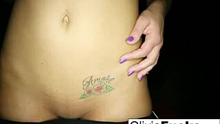 olivia austin teases with her big tits in the shower.