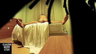 i hid a camera to film the fat chick giving him oral sex