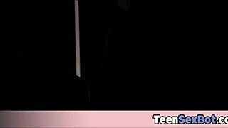 Blonde Teen's Rough Anal Groupsex Dream Comes True With Orgasms!