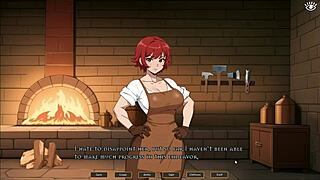 Tomboy Girl Masturbates Thinking of You in Hot Forge Hentai Game Episode 1.