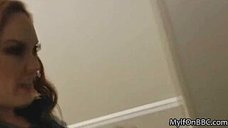 Nervous curvy MILF CHEATS with BIG BLACK COCK in TITTY FUCK reality