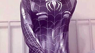 Sexy Gay Teen 18+ Masturbates Like Spider-Man With Anal And Cum