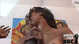 keira gets lost and catches big black cock