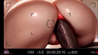 Teen begs for anal creampie from huge black cock