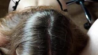 looking in your eyes as i suck your dick until cum in mouth.