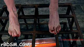 Watch This Masked Brunette Babe Get Hard Spanking And Blowjob With Toys!