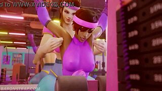 Anime hentai features detailed lesbian training in 3d porn scenes.