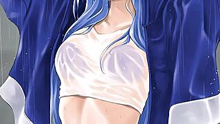 Minah's humiliating blackmail with socks and sneakers in hentai JOI