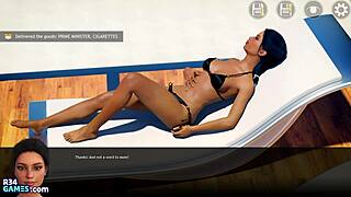 Feeling close to step sis in rich family game