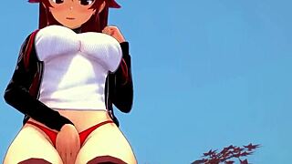 Eris watches Roxy fucking and gets horny in Mushoku Tensei.