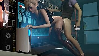 Reverse Isekai Sex With Curvy Elf From Videogame in 3D Hentai Anal Action.