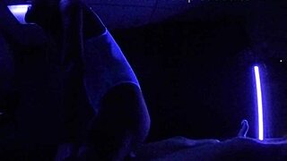 Carrie B Blacklight Fuck Fest