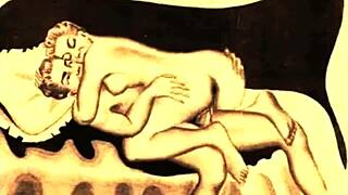 Vintage Erotic Animation from Retro Cartoon Era