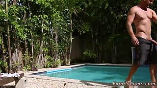 Skinny stepdaughter seduces old uncle for hardcore sex