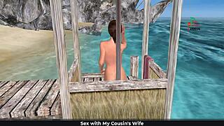 i'm so into this 3d cartoon sex story at the beach