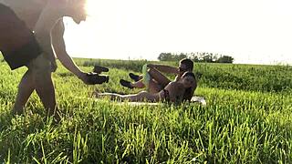 Damn, banging this skinny blonde Russian backstage is pure fire!