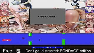 Don't get distracted in this bondage game challenge