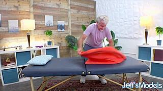 Lacie Smith Lets Masseur Work Her Fat Ass