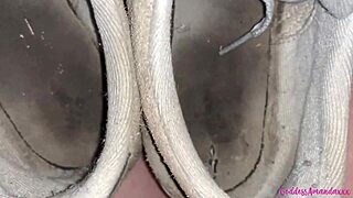 Bouncing boobs pissing pussy dirty feet and shoes - what's next?