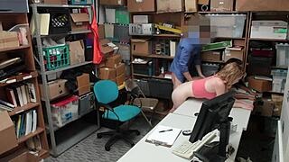 bonnie grey and maya bijou caught shoplifting, bent over punishment