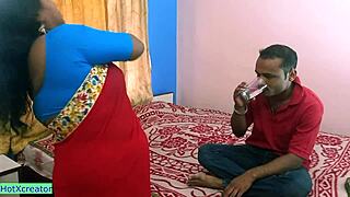 Indian bengali bhabhi cheats at work with dirty kissing and fucking