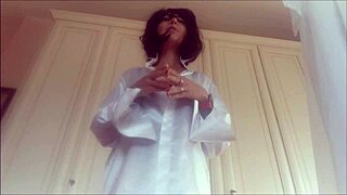 Step mom discovers hidden panties, feels betrayed.