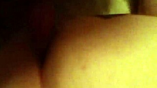 can sara jay handle her glass dildo deep in her pussy in the kitchen?