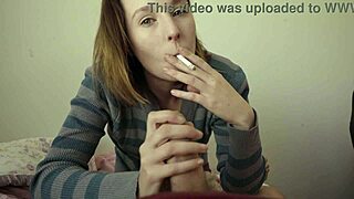 Why Smoke Cigarette While Sucking Cock On Bed?