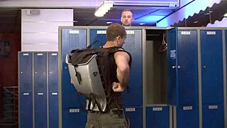 intense gay orgy in backroom with blowjobs and cumshots