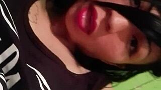 I say, 'Feel my wet pussy.'