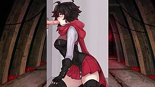 Weiss Dominates in RWBY Hentai