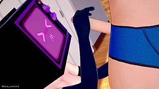 TV woman wants to be fucked with her apron.