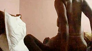 Watch Ebony Step Mom Bent Over Ride Son's Monster Cock!