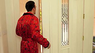 Stranded Transsexual Teen Gets Blown and Fucked in Heels