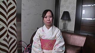 Hey, wanna get sticky with this Japanese yukata milf, Tanaka Nozomi?