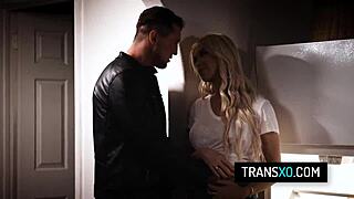 Watch this tranny babe get hard fucked in doggystyle!