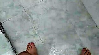 i'm peeing in the shower, oops... homemade brazilian fetish