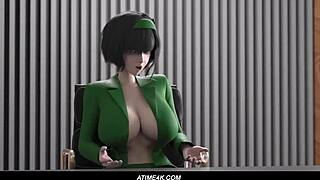 customer service episode 4: closing time turns into deepthroat and doggystyle action