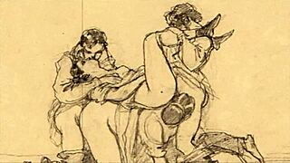 Erotic drawings from the past