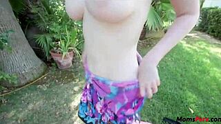 Stepmother Lauren Phillips has a hot and forbidden affair with a younger man outside