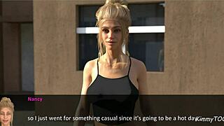 Slutty housewife teases big cocks in shorts by jacuzzi.