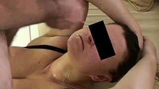 Beurette undergoes double penetration and receives facial