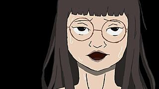 porn animation featuring blowjob and doggystyle creampie