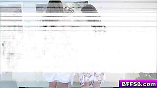 Horny teens switch roles with strap-on for hardcore fun