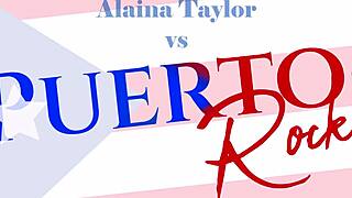 Small Alaina Taylor gets a rough ride from Puerto Rock's big cock