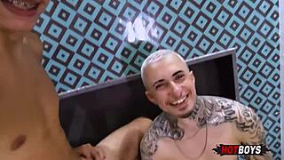 Hetero Sucks Big Cock In Secret Anal