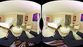 Steamy VR experience with Lana Rhoades and Stella Cox