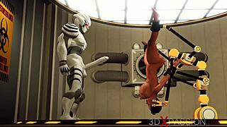 Big tits beauty enjoys extreme restrained sex with monster cock