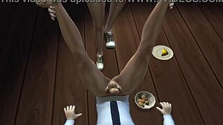 naughty classmate gives blowjob to teacher in hentai