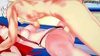 Parasoul Bikini Ahegao Fucking on the Beach 5 Skullgirls Full Fantasyking3